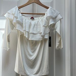 NWT Vince Camuto Ivory "Summer 2" Blouse (S)